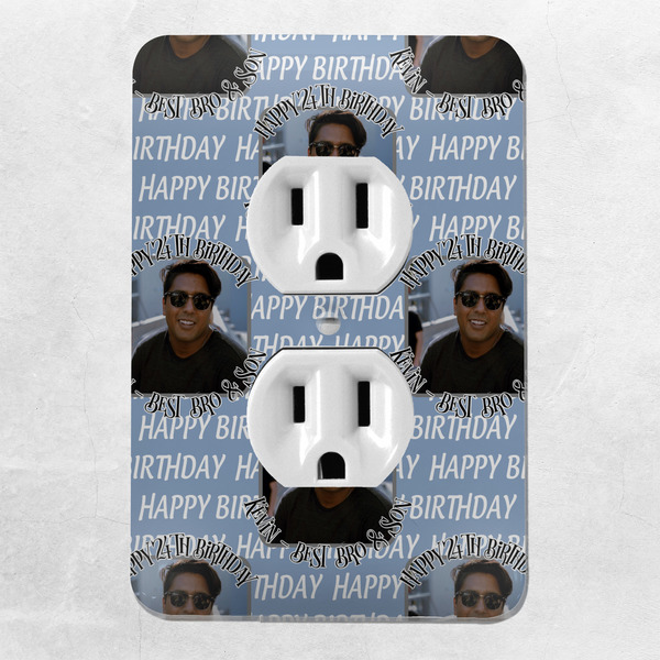 Photo Birthday Electric Outlet Plate - LIFESTYLE