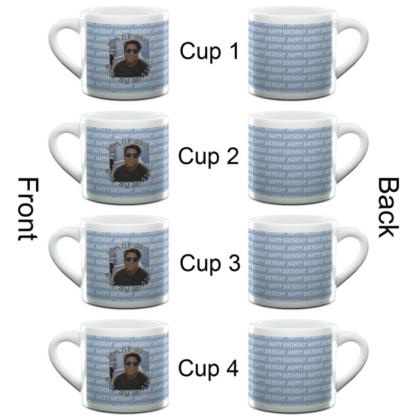 Photo Birthday Espresso Cup - 6oz (Double Shot Set of 4) APPROVAL