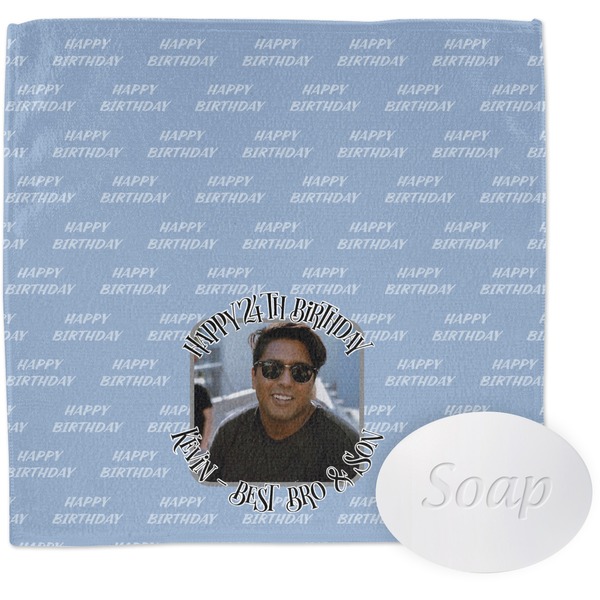 Custom Photo Birthday Washcloth (Personalized)