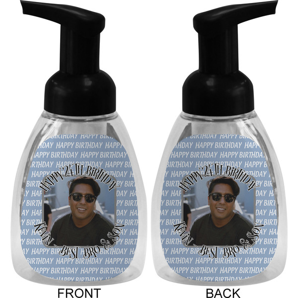 Photo Birthday Foam Soap Bottle (Front & Back)