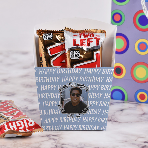 Photo Birthday French Fry Favor Box - w/ Treats View
