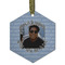 Photo Birthday Flat Glass Ornament - Hexagon
