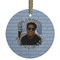 Photo Birthday Flat Glass Ornament - Round
