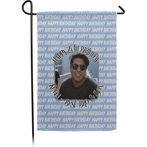 Custom Photo Birthday Garden Flag