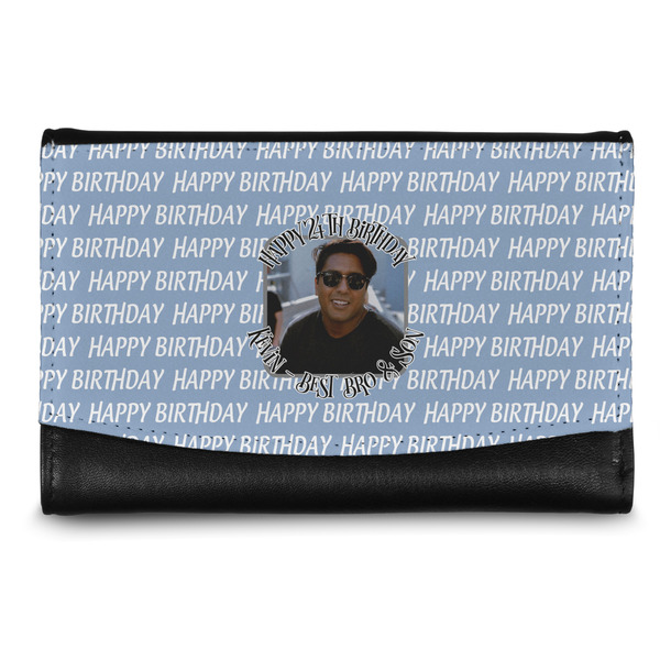Custom Photo Birthday Genuine Leather Women's Wallet - Small
