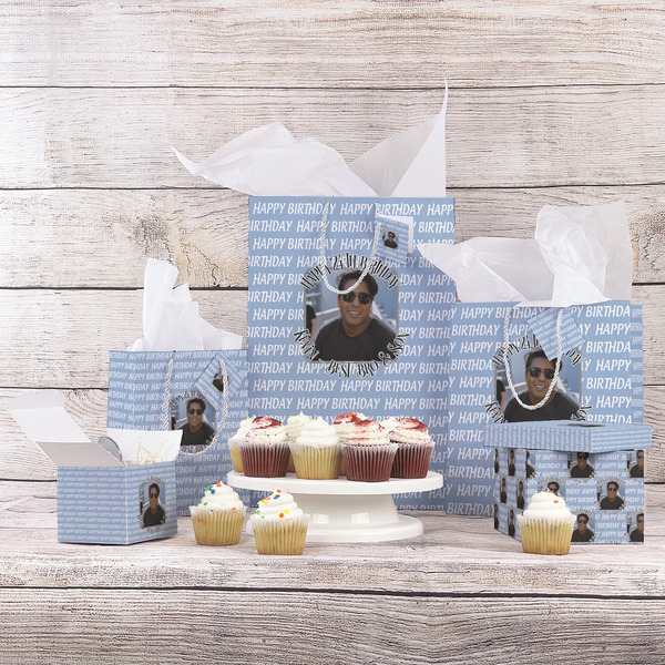 Photo Birthday Gift Bags - In Context
