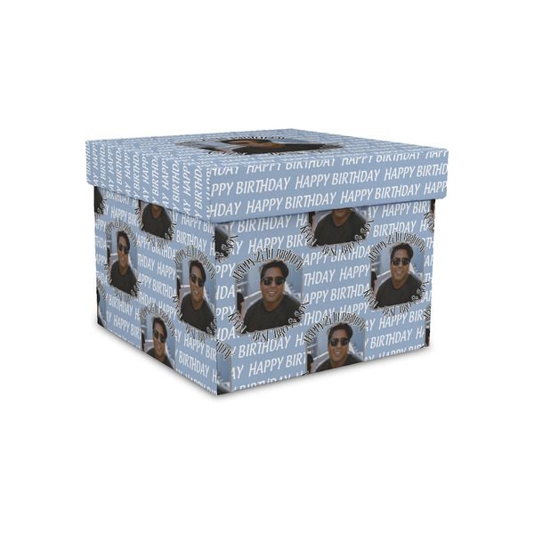 Photo Birthday Gift Boxes with Lid - Canvas Wrapped - Small - Front/Main