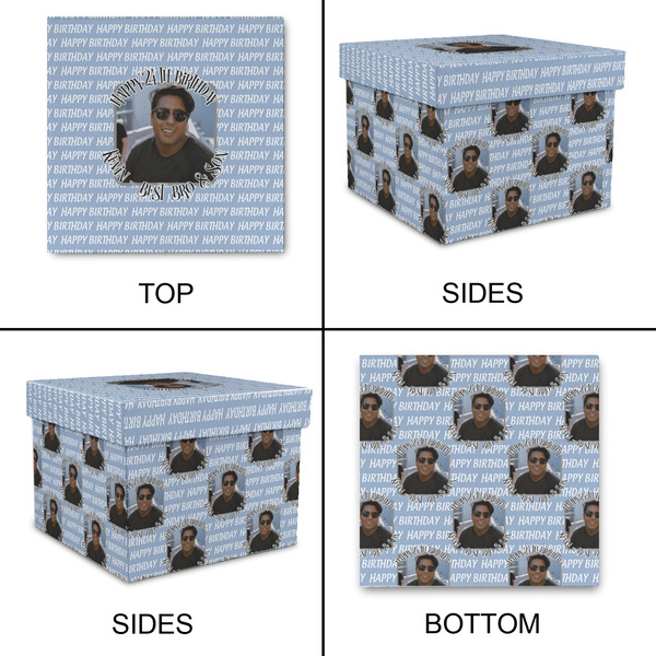 Photo Birthday Gift Boxes with Lid - Canvas Wrapped - X-Large - Approval