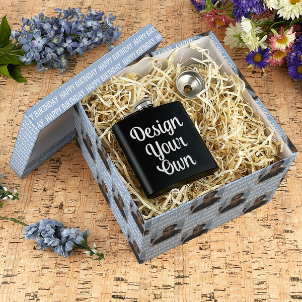 Photo Birthday Gift Boxes with Lid - Canvas Wrapped - X-Large - In Context