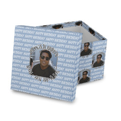 Photo Birthday Gift Box with Lid - Canvas Wrapped