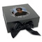 Photo Birthday Gift Boxes with Magnetic Lid - Black - Front (angle)