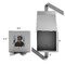 Photo Birthday Gift Boxes with Magnetic Lid - Silver - Open & Closed