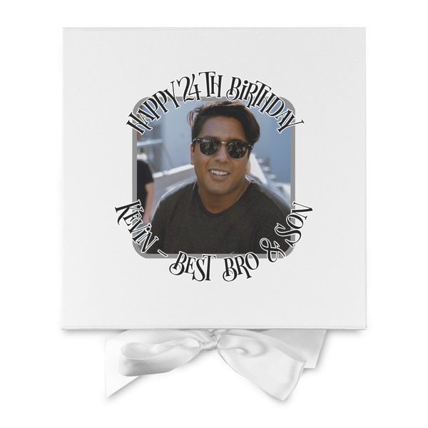 Photo Birthday Gift Boxes with Magnetic Lid - White - Approval