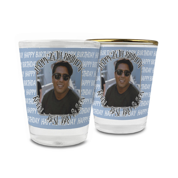 Custom Photo Birthday Glass Shot Glass - 1.5 oz