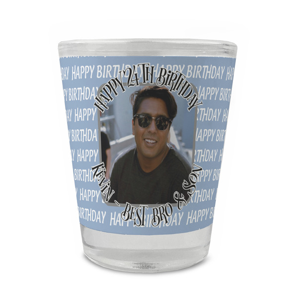 Custom Photo Birthday Glass Shot Glass - 1.5 oz - Set of 4