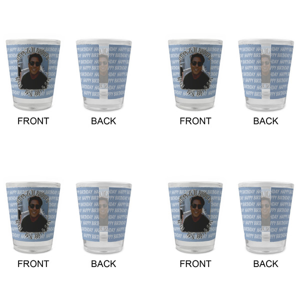 Photo Birthday Glass Shot Glass - Standard - Set of 4 - APPROVAL