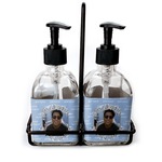 Photo Birthday Glass Soap & Lotion Bottle Set