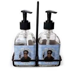 Photo Birthday Glass Soap & Lotion Bottles