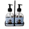 Photo Birthday Glass Soap & Lotion Bottle Set