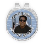 Photo Birthday Golf Ball Marker - Hat Clip - Silver