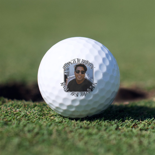 Custom Photo Birthday Golf Balls - Non-Branded - Set of 3