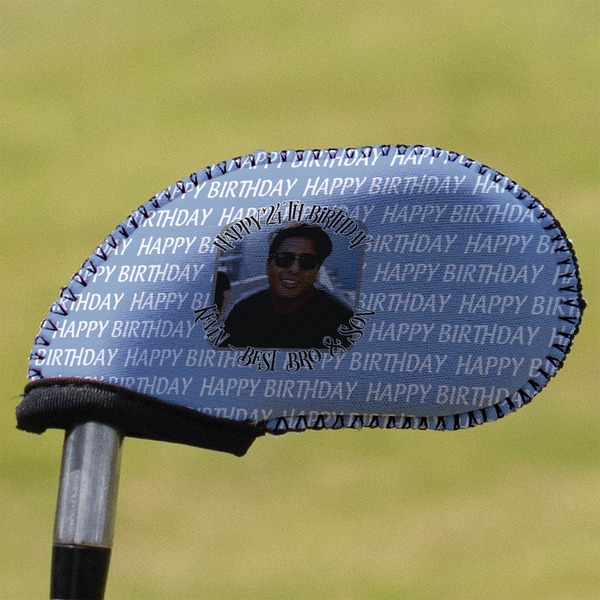 Photo Birthday Golf Club Cover - Front