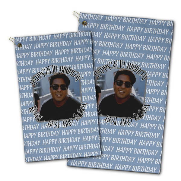 Photo Birthday Golf Towel - PARENT (small and large)