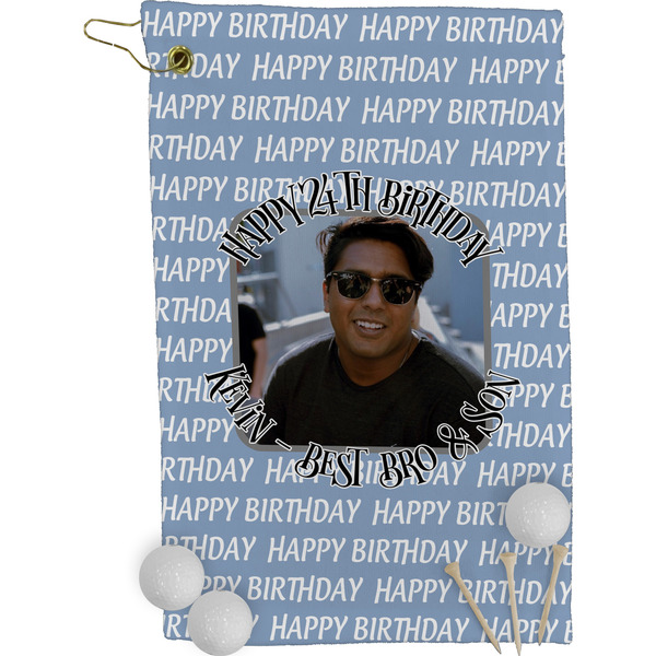 Photo Birthday Golf Towel (Personalized)