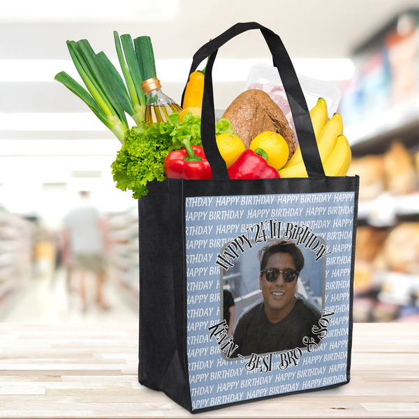 Photo Birthday Grocery Bag - LIFESTYLE
