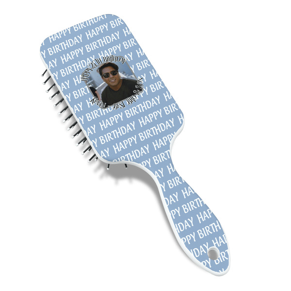 Photo Birthday Hair Brush - Angle View