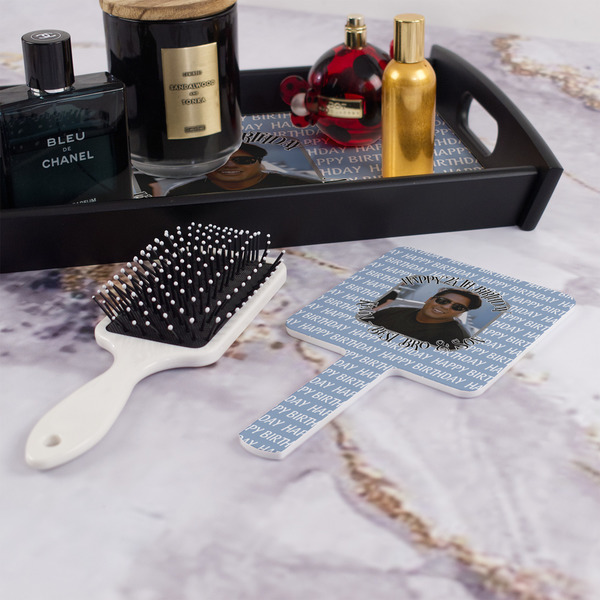 Photo Birthday Hand Mirror - With Hair Brush