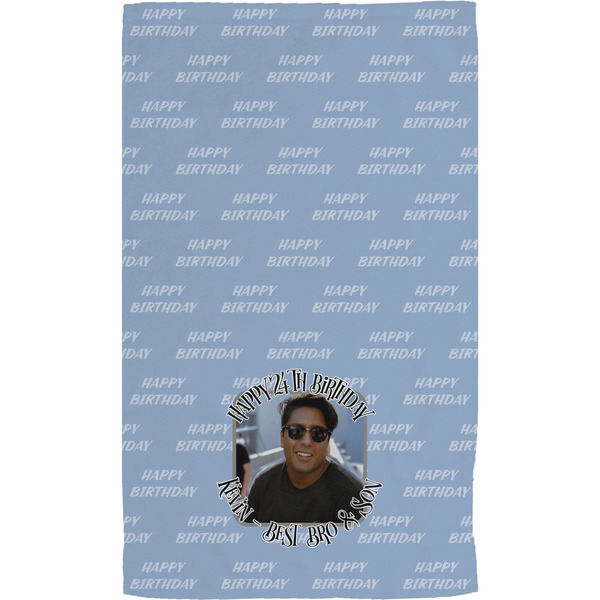 Photo Birthday Hand Towel (Personalized) Full