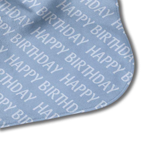 Photo Birthday Hooded Baby Towel- Detail Corner