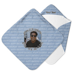 Photo Birthday Hooded Baby Towel (Personalized)