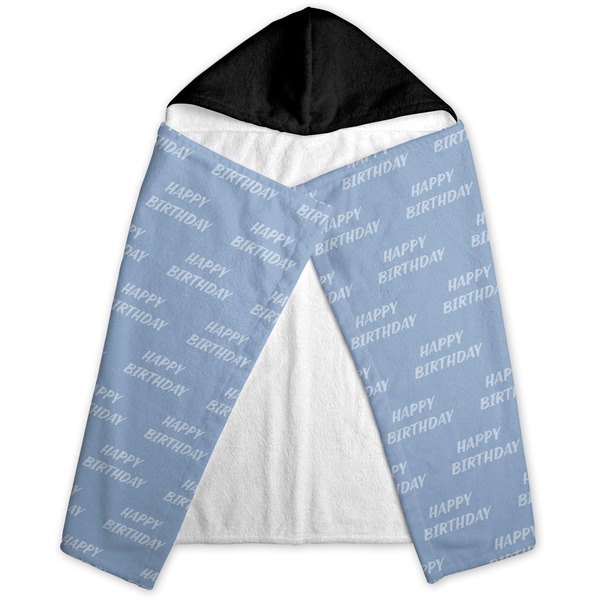 Photo Birthday Hooded Towel - Folded