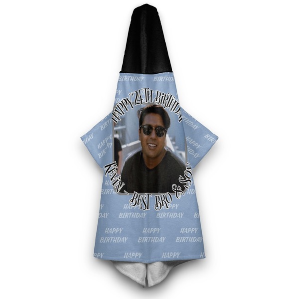 Photo Birthday Hooded Towel - Hanging