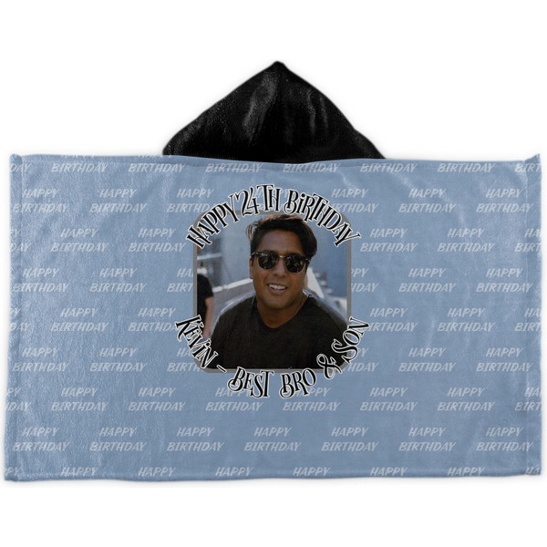 Custom Photo Birthday Kids Hooded Towel (Personalized)