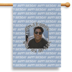 Photo Birthday 28" House Flag - Single Sided