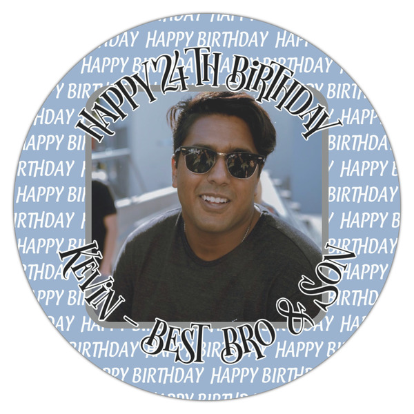 Photo Birthday Icing Circle - Large - Single