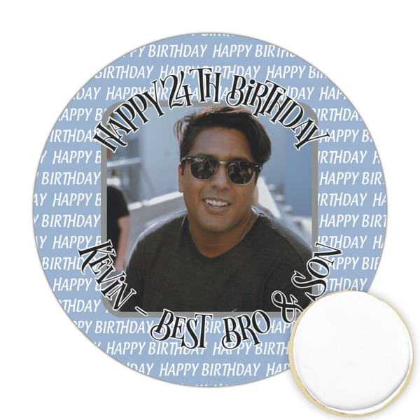 Custom Photo Birthday Printed Cookie Topper - 2.5"