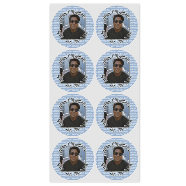 Photo Birthday Icing Circle - Medium - Set of 8