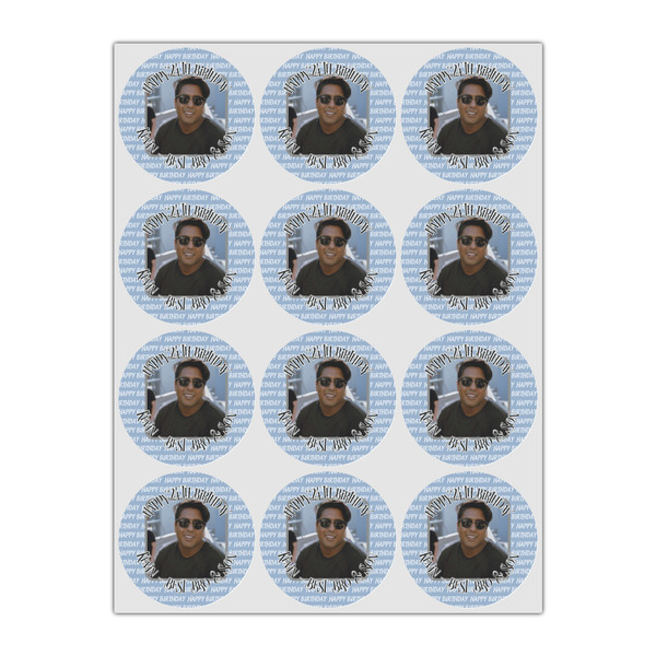 Photo Birthday Icing Circle - Small - Set of 12