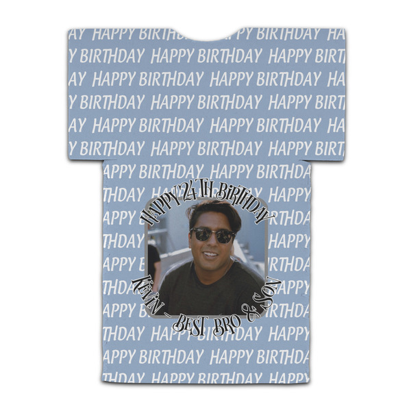 Photo Birthday Jersey Bottle Cooler - BACK (flat)
