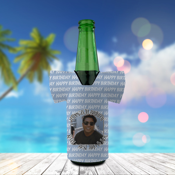 Photo Birthday Jersey Bottle Cooler - LIFESTYLE