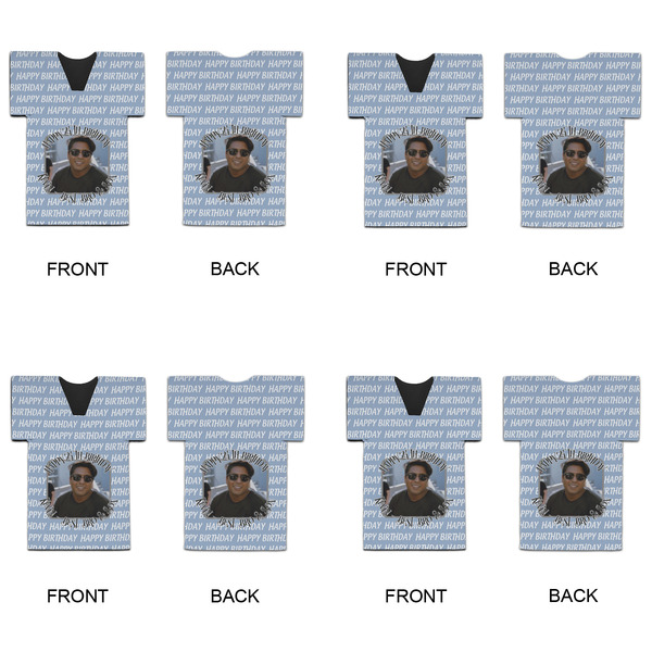 Photo Birthday Jersey Bottle Cooler - Set of 4 - APPROVAL
