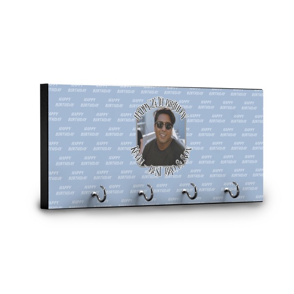 Photo Birthday Key Hanger - Front View with Hooks