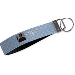 Photo Birthday Webbing Keychain Fob - Small (Personalized)
