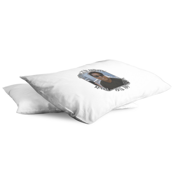 Photo Birthday King Pillow Case - TWO (partial print)