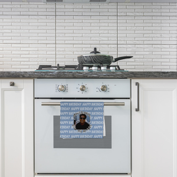 Photo Birthday Kitchen Towel - Poly Cotton - Lifestyle