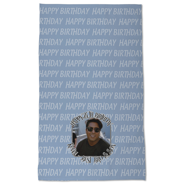 Photo Birthday Kitchen Towel - Poly Cotton - Full Front